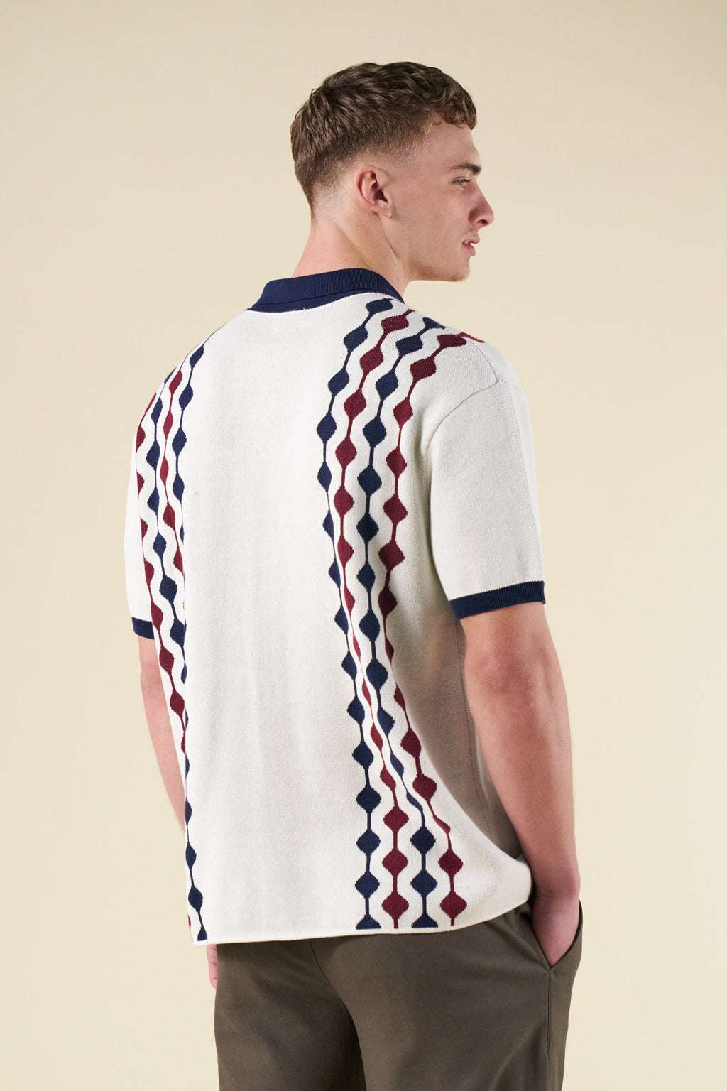 ABBEY KNIT POLO - ECRU