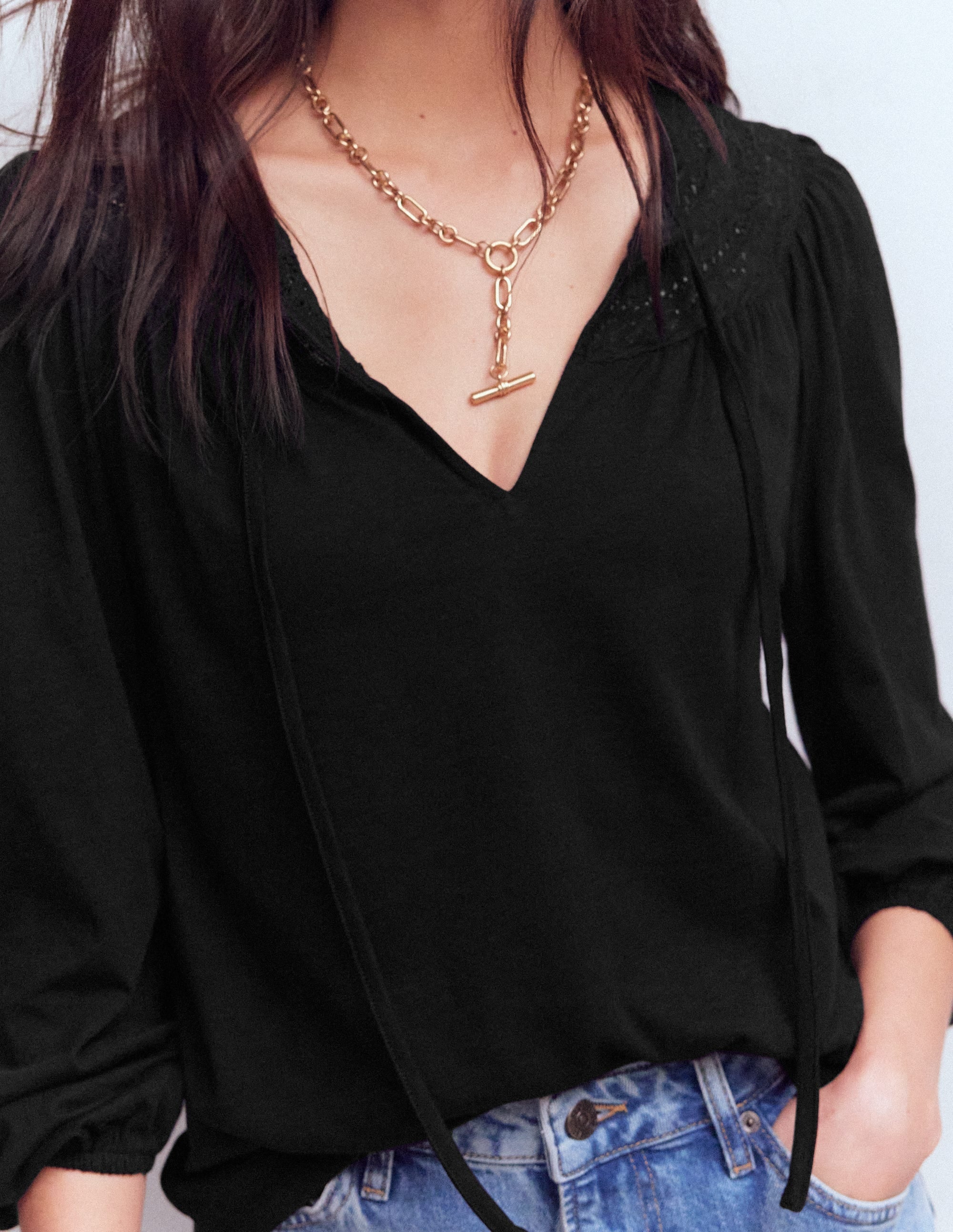 Edi Trim Detail Top-Black