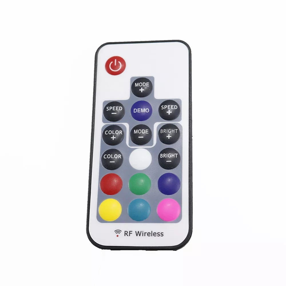 Mini Led RGB Remote Controller 5V-24V 17key RF Wireless For LED 5050 Strip RC693