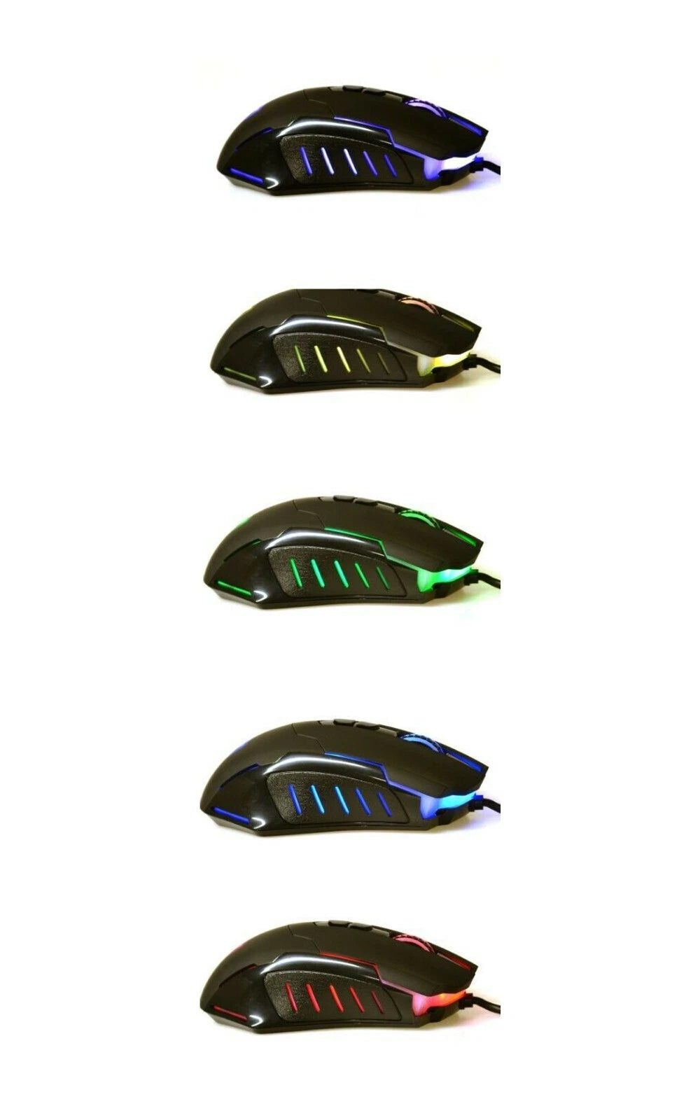 Wired Game Gaming Mouse T7 7200 DPI Optical RGB Light 7 Programmable Buttons