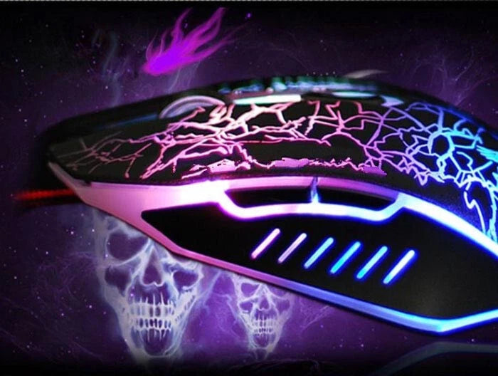 Genuine RGB LED Gaming Mouse Optical USB Wired for Desktop PC Laptop 2400 DPI UK