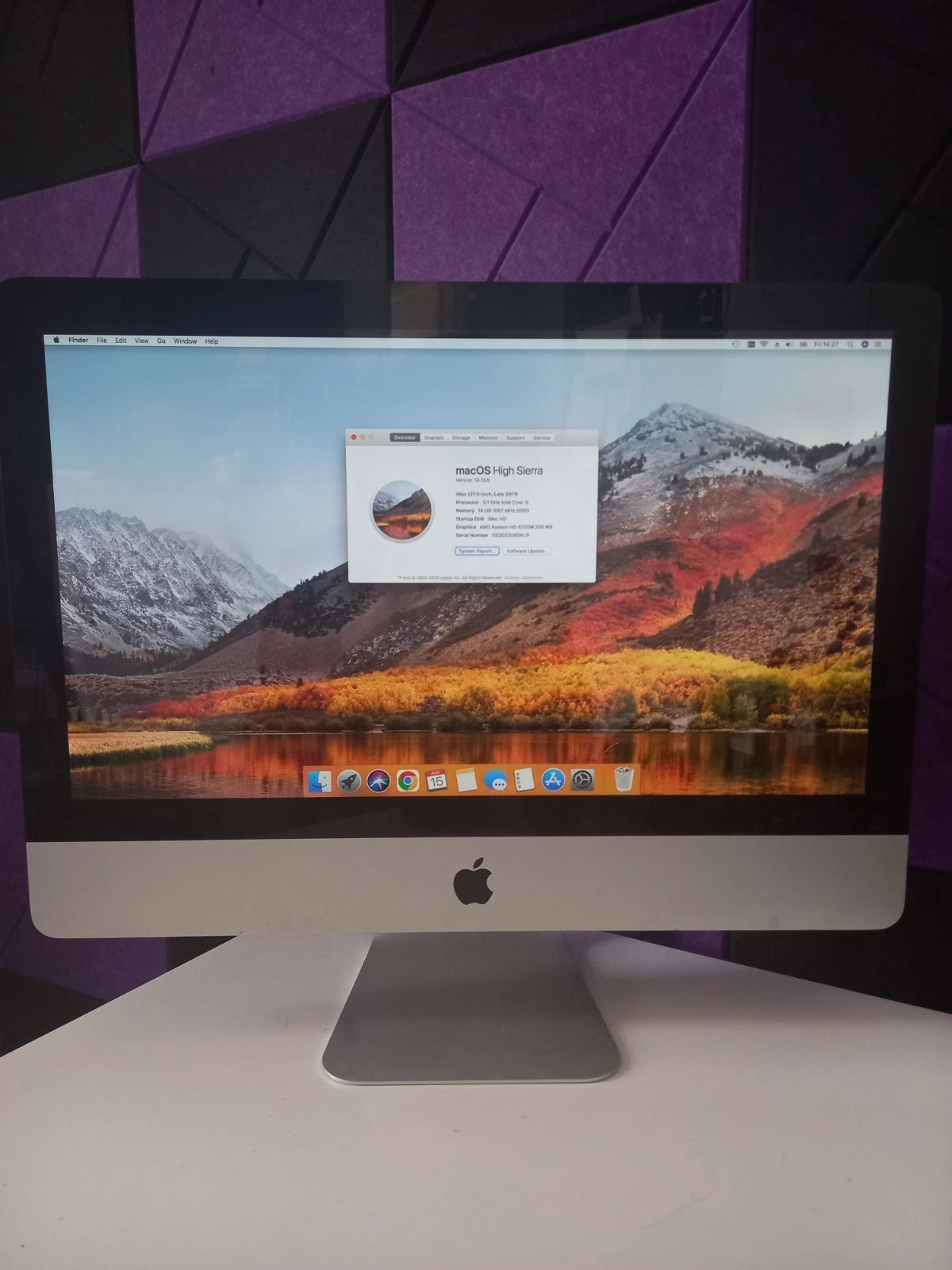 Apple iMac 21.5" desktop computer All-in-one A1311 2011 i5 2.7GHz 8GB 1TB HDD