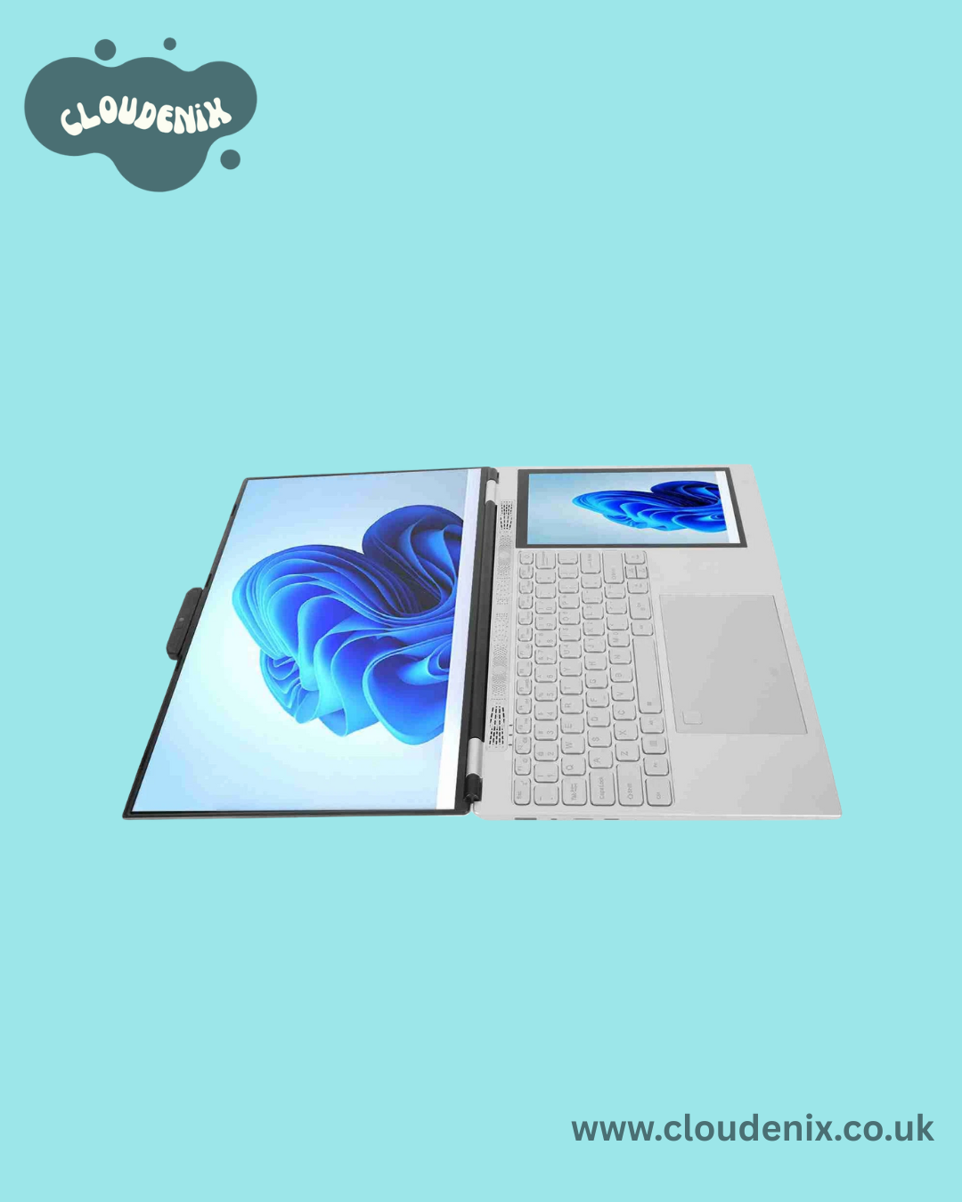 15.6+7 Dual Screen Laptop 16GB RAM 128GB SSD Touch Pen Win10/11