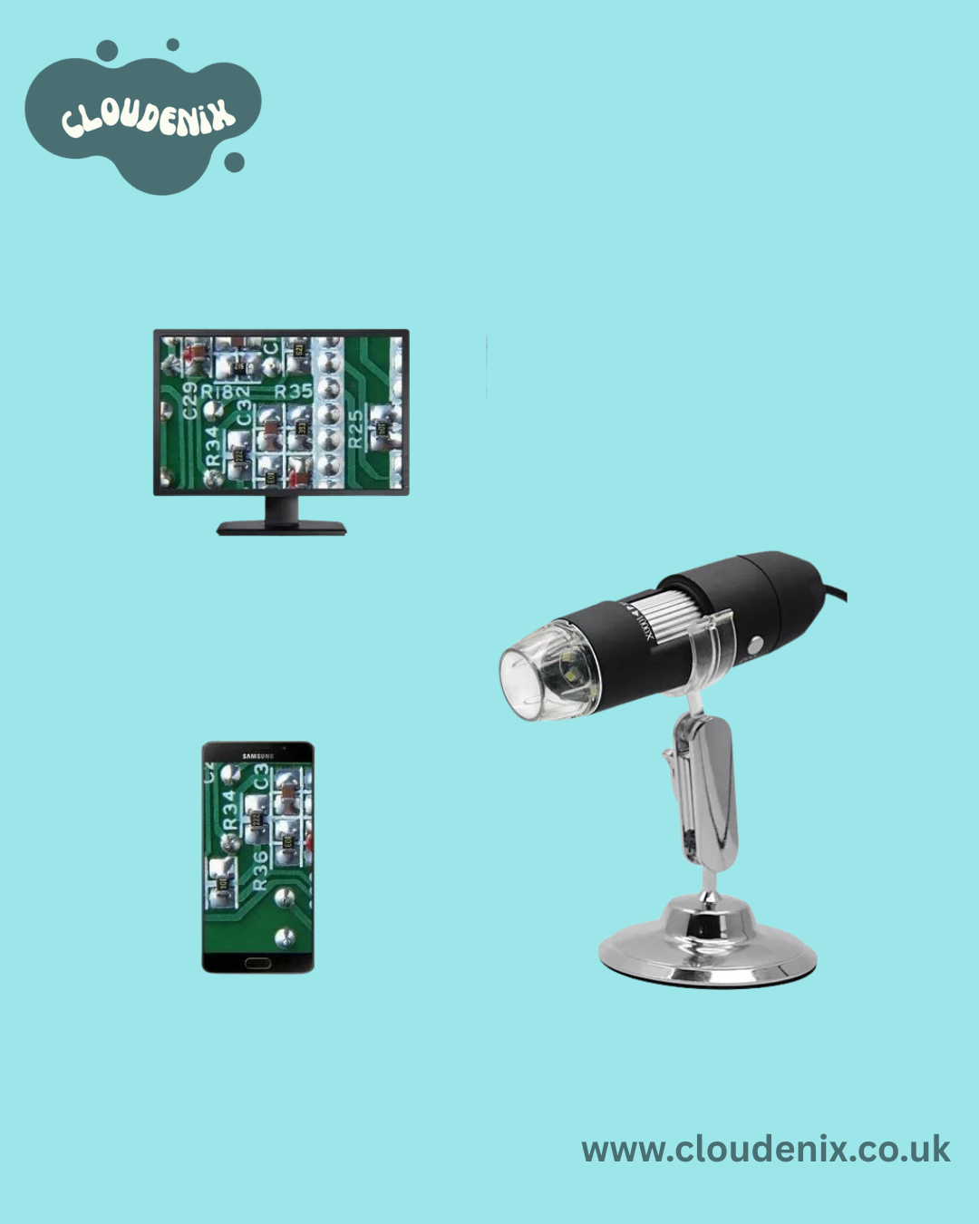 Digital Microscope For PC Or Smartphone Magnification 1 To 1600 Times