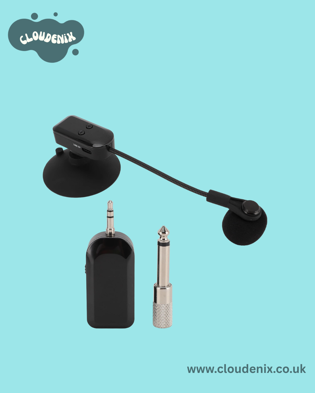 2.4G Wireless Instrument Mic Pickup System For Guitar Violin Accordion Cell